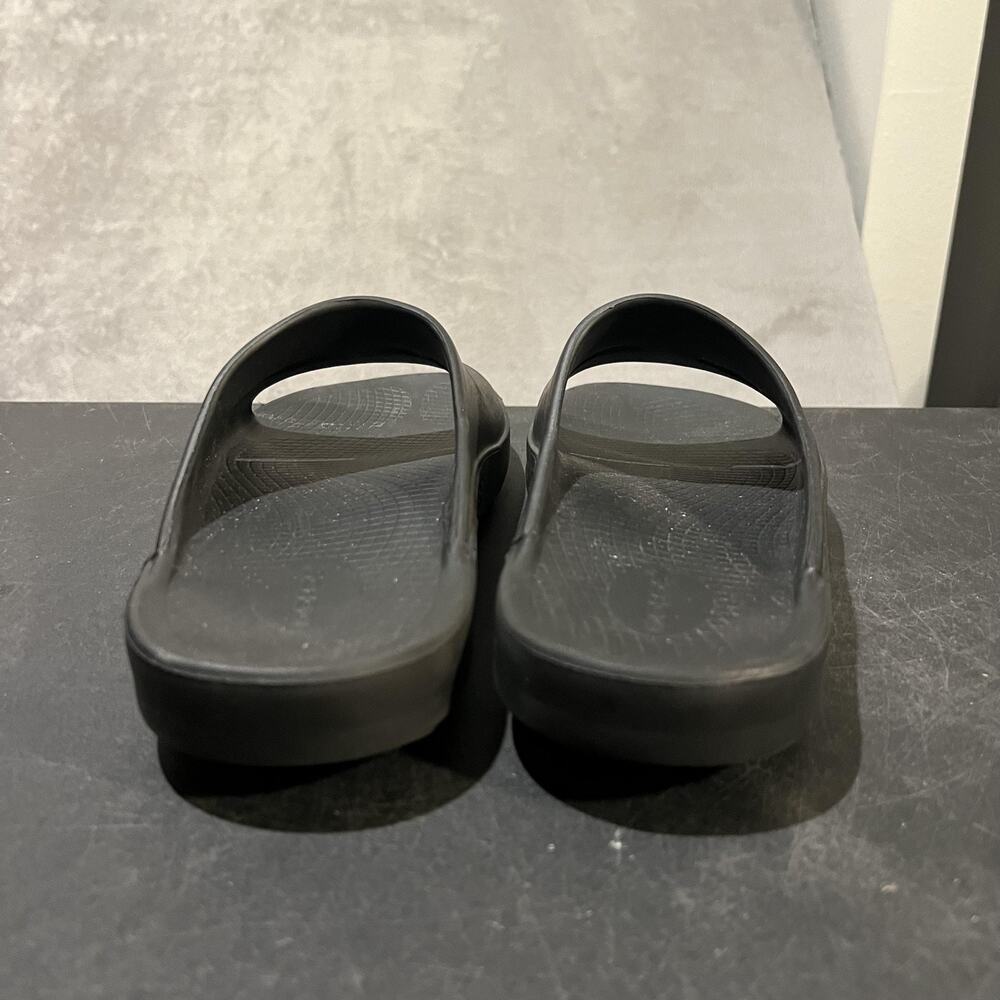 Oofos OOahh Slide Shoes Mens Size 13 Black Recovery Sandals Comfort - Picture 6 of 10